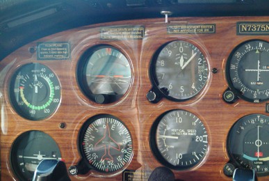 Airplane Instrument Panel Alaska